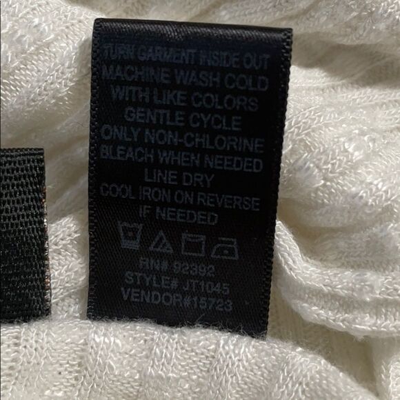 Daytrip Off-white With Black Letters “No Selfie Control” Batwing Sleeve Blouse L - Picture 10 of 15